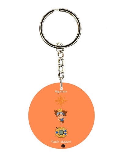 The Anime Digimon Double Side Printed Keychain