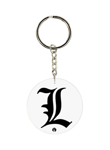 Plastic Death Note Keychain White/Black