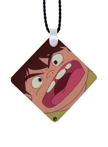Adnan And Lina Printed Car Mirror Pendant