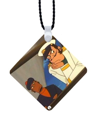 Adnan And Lina Printed Car Mirror Pendant