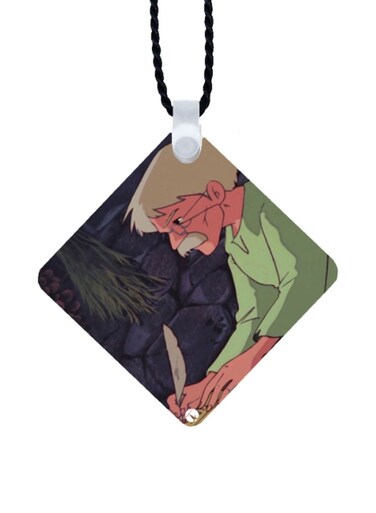 Adnan And Lina Printed Car Mirror Pendant