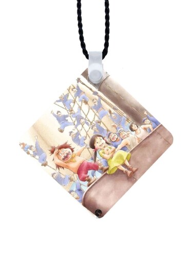 Adnan And Lina Printed Car Mirror Pendant