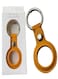 Protective Leather Case Tracker Cover with Air Tag Holder (California Poppy)