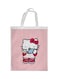 Hello Kitty Printed Shopping Bag Pink/White