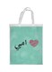 Mother's Love Printed Shopping Bag White/Green