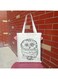 Folding Shopping Bag White/Black