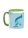 Congratulations On Eid Printed Coffee Mug Green/White 11ounce