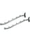 Robustline Pack of 2 Chrome Plated Cloth Hanger for Slide Board - (18&quot;)