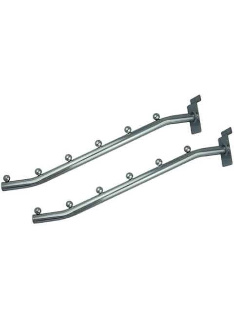 Robustline Pack of 2 Chrome Plated Cloth Hanger for Slide Board - (18&quot;)