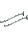 Robustline Pack of 2 Chrome Plated Cloth Hanger for Slide Board - (18")