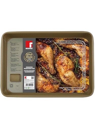BERGNER BAKERIGHT PRO RECTANGLEMEDIUM ROASTING TIN 35 CM CARBON STEEL, BG37065GD