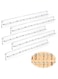 Azonee 5 Pack Acrylic Sunglasses Organizer, Wall Mounted Eyeglasses Holder, Hanging Eyewear Display Rack for Entryway Shelf, Clear Storage Solution
