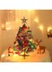 Coolchic 20"/50cm Tabletop Xmas Tree, Artificial Mini Christmas Tree with LED String Lights &amp; Ornaments Indoor Decoration for Christmas (Mini 20")