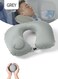 Inflatable U-Shape Pillow, Soft Foldable Cervical Pillow, Inflatable Travel Pillow with Built-in Pump, Neck Support Pillow for Sleeping and Resting on Planes, Trains, Offices, Camping, Traveling