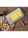 Azonee Stainless Steel Cheese Slicer, Stainless Steel Cheese Cutter with 6 Replacement Wires, Butter Cutter, Ham Divider, Cheese Dicer, Metal Cheese Cutter and Cutting Board