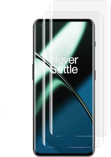 For OnePlus 11 Screen Protector, UV Tempered Glass Full Cover the Screen, 9H Hardness, Anti-Scratch, Anti-Shatter, Anti-Fingerprint Screen Protector for OnePlus 11 5G Clear (UV Clear Glass 2Pack)