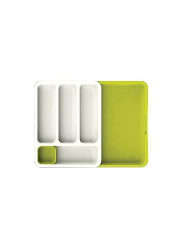 Store Plastic Kitchen Drawer Organizer Off White/Green
