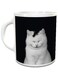 Impress Ceramic Coffee Mug with Cute Cats Design (White)
