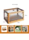 Versatile Foldable Transparent Storage Box for Books and Household Items 60 X 34 Cm