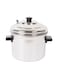 Idli Cooker Stainless Steel Pressure Steamer 6 Tier Cookware Pot with Handle for 24 idly Silver