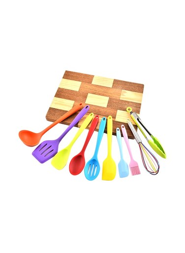 Heat Resistant Non-Stick Spoon Spatula Set Multicolour