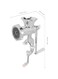 Salaty Meat Grinder, Aluminum Alloy Household Meat Grinding Machine for Meat