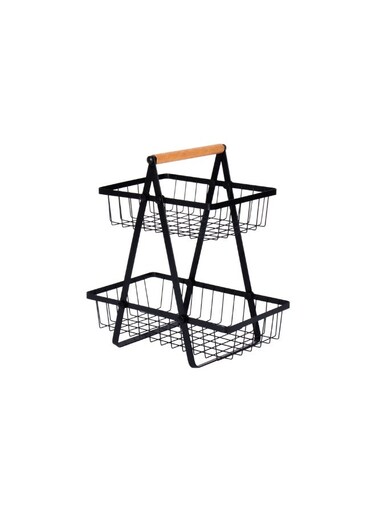 Tier Countertop Fruit Basket &acirc;&euro;&ldquo; Portable Kitchen Organizer and Storage Bowl