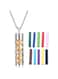 Fragrance Chain Essential Oil Necklace, Stainless Essential Oils Necklace for Women, Pendant Fragrance Chain, Aromatherapy Necklace with Interchangeable Perfume Pads, Oil Producer Necklace