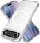 جراب شفاف لهاتف iPhone 17 Air مع غطاء واقٍ رفيع شفاف، خفيف الوزن، غطاء واقٍ مغناطيسي متوافق مع الشحن