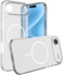 جراب شفاف لهاتف iPhone 17 Air مع غطاء واقٍ رفيع شفاف، خفيف الوزن، غطاء واقٍ مغناطيسي متوافق مع الشحن