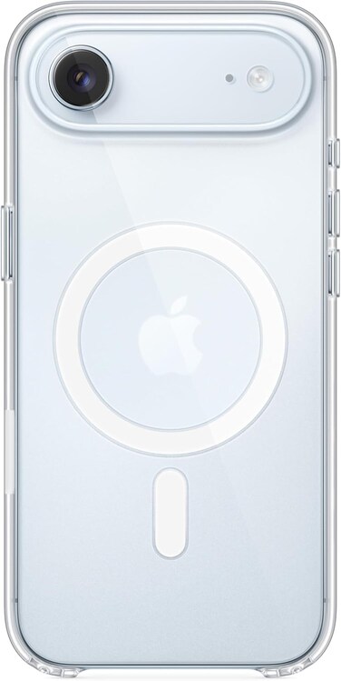 جراب شفاف لهاتف iPhone 17 Air مع غطاء واقٍ رفيع شفاف، خفيف الوزن، غطاء واقٍ مغناطيسي متوافق مع الشحن