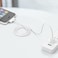 Muzz 30 Pin USB Charging Cable, USB Sync Charging Cord for iPhone 4 4s 3G 3GS, iPad 1 2 3, iPod Touch Nano, White, 1 Piece