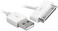 Muzz 30 Pin USB Charging Cable, USB Sync Charging Cord for iPhone 4 4s 3G 3GS, iPad 1 2 3, iPod Touch Nano, White, 1 Piece