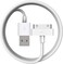 Muzz 30 Pin USB Charging Cable, USB Sync Charging Cord for iPhone 4 4s 3G 3GS, iPad 1 2 3, iPod Touch Nano, White, 1 Piece