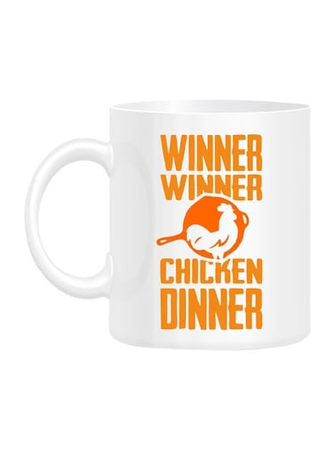 Styles Pubg Winner Winner Chicken Dinner Printed Mug White