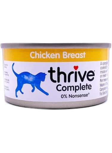 Thrive Complete, Chicken Breast 0% Nonsense Wet Cat Food, 75 grams