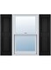 Ekena Millwork LP2S12X03500BL Lifetime Vinyl Standard Shutter (Per Pair), 12"W x 35"H, Black