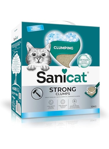 Sanicat Strong Clumps, Baby Powder 10 KG