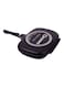 Aluminium Double Grill Pan Black/Silver