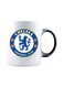 Cut Printed Ceramic Mug White/Blue/Yellow