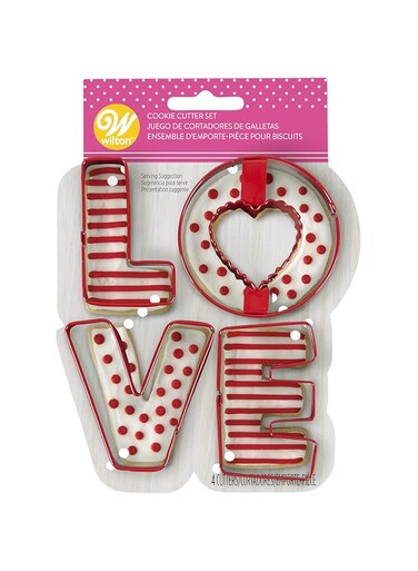 WILTON INDUSTRIES, INC COOKIE CUTTER SET LOVE, One Size