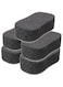 Yardwe 5Pcs Horse Sponge Scrubber Massager Horse Grooming Brush Kit Sponge Brushes for Horse Cleaning, Washing, and Bathing, Black