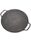 DEKD Korean BBQ Grill Plate, High Thermal Conductivity Aluminum Alloy Teppanyaki Round Frying Pan for Home Outdoor Cooker (Universal Type 30cm)