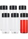Pcs Plastic Juice Bottles, 400ml 300ml Clear PET Plastic Bottles, Empty Reusable Drink Bottles Containers with Black Lids for Water, Juice, Milk and Other Homemade Beverages