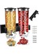 Dispenser / Wall Mounted Cereal Dispenser / Corn Flakes Dispenser / Double and Triple Dispenser for Muesli, Corn Flakes, Cereals and Dry Food - Black