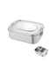 Kids Stainless Steel Rectangular Lunch Box &acirc;&euro;&ldquo; 3 Compartments, 1000 Ml Capacity, Leakproof, Durable, Easy To Clean, School Lunch Container, Pk0011
