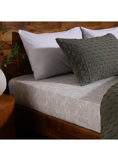 Home Mere Garden Fitted Sheet 120x200+33cm - Grey