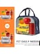 Portable Lunch Bag Thermal Insulated Cold Keep Food Safe Warm (Black)
