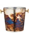 Bar Craft Mercurial Glass Ice Bucket with Zinc Fired Finish