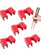 Chopstick Helpers 50 Pieces Reusable Chopstick Helpers Training Chopsticks BPA Free POM Fon-Toxic Non-Slippery for Many Age, Beginner, Trainers or Learner, Left or Right Hand RED